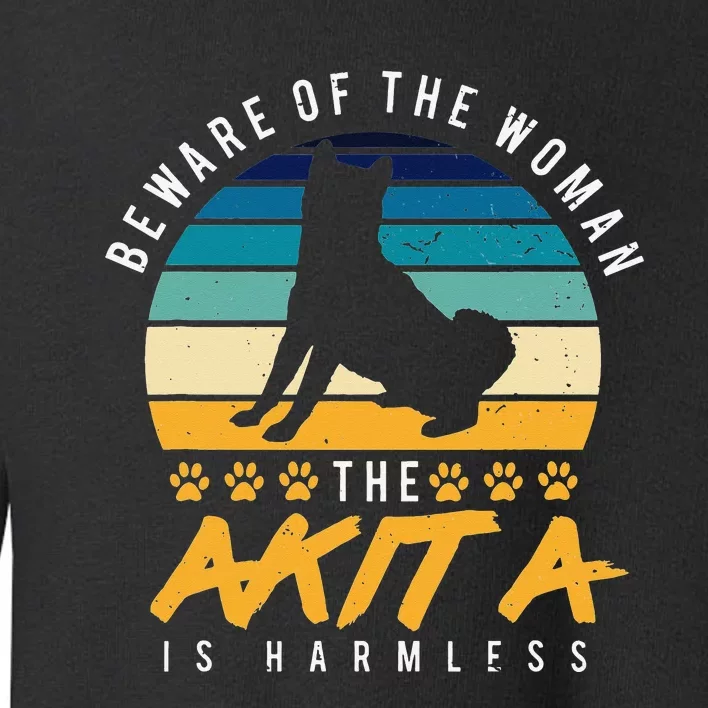 Akita Dog  Dog Mom Gift Akita Lover Toddler Sweatshirt