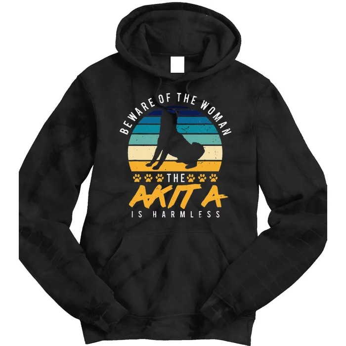 Akita Dog  Dog Mom Gift Akita Lover Tie Dye Hoodie