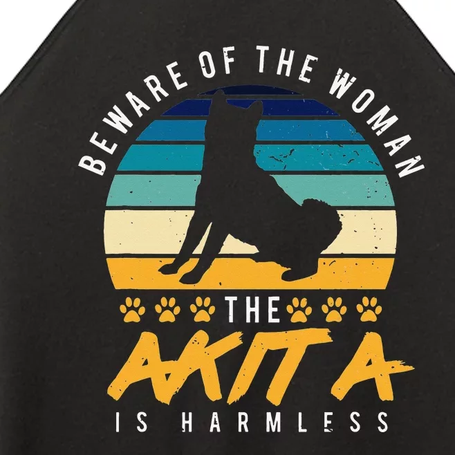 Akita Dog  Dog Mom Gift Akita Lover Women’s Perfect Tri Rocker Tank