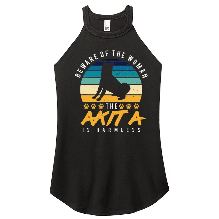 Akita Dog  Dog Mom Gift Akita Lover Women’s Perfect Tri Rocker Tank