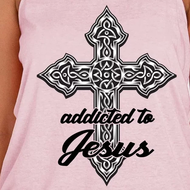 Addicted To Jesus Women's Knotted Racerback Tank