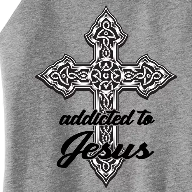 Addicted To Jesus Women’s Perfect Tri Rocker Tank