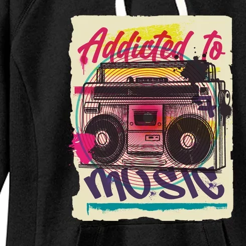 Addicted To Music Women's Fleece Hoodie