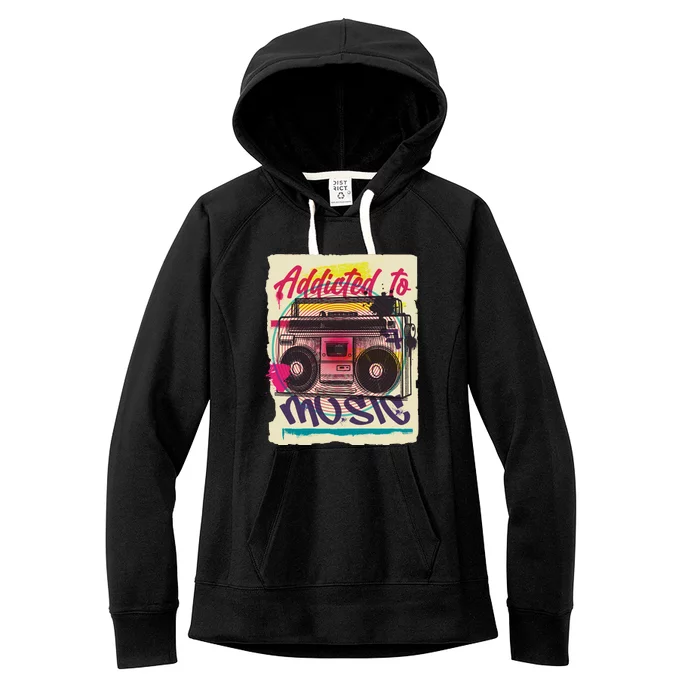 Addicted To Music Women's Fleece Hoodie