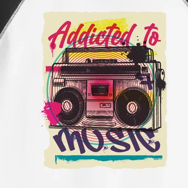 Addicted To Music Toddler Fine Jersey T-Shirt