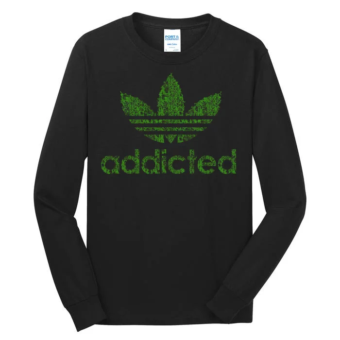 Addicted Weed Logo Tall Long Sleeve T-Shirt