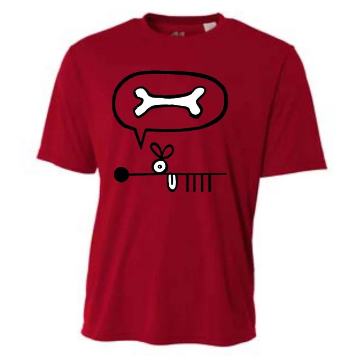 Abstract Dog Expresses Innermost Desire Cooling Performance Crew T-Shirt