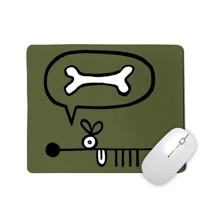 Abstract Dog Expresses Innermost Desire Mousepad