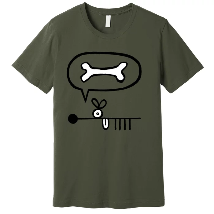 Abstract Dog Expresses Innermost Desire Premium T-Shirt