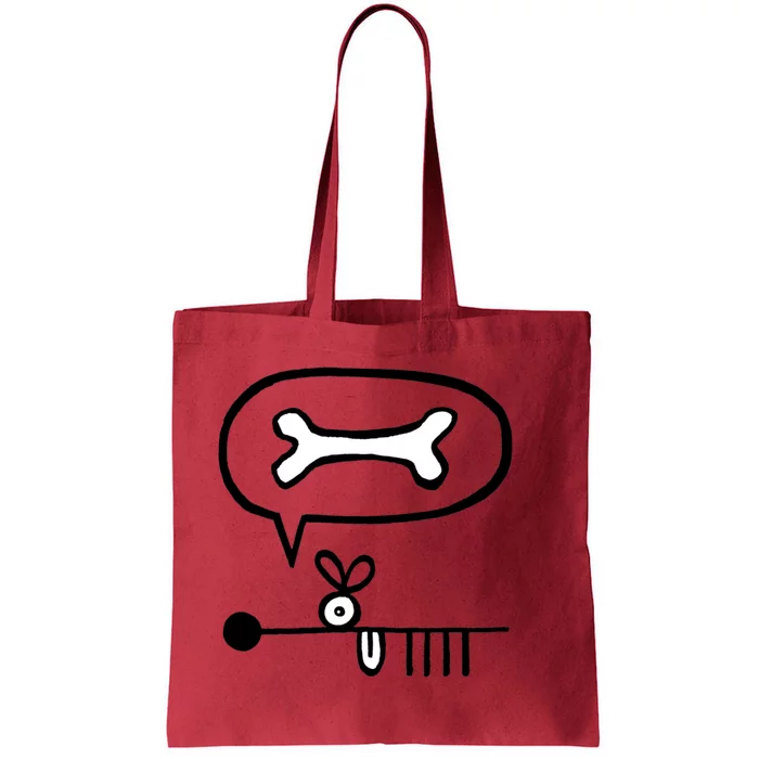 Abstract Dog Expresses Innermost Desire Tote Bag