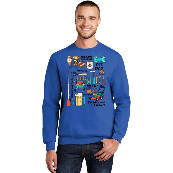 Awesome Dad Ever Fishing Partners Tall Sweatshirt