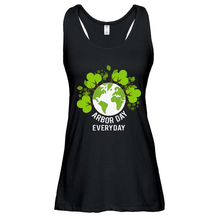 Arbor Day Everyday Earth Planet Anniversary Ladies Essential Flowy Tank