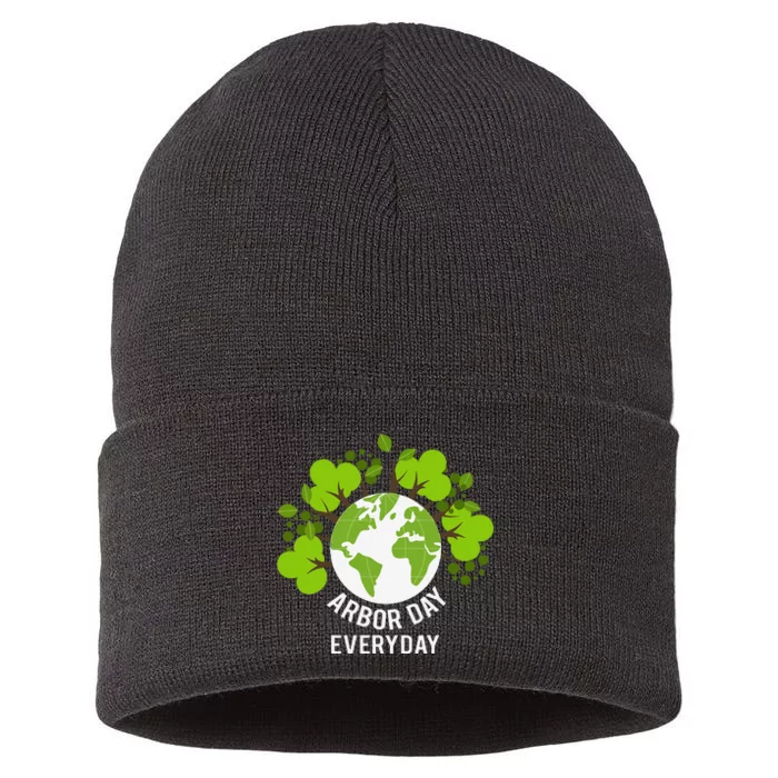 Arbor Day Everyday Earth Planet Anniversary Sustainable Knit Beanie