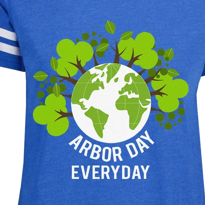 Arbor Day Everyday Earth Planet Anniversary Enza Ladies Jersey Football T-Shirt