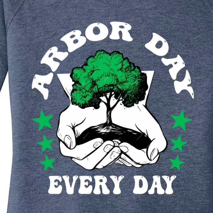 Arbor Day Everyday National Environtal Awareness Tree Gift Women's Perfect Tri Tunic Long Sleeve Shirt