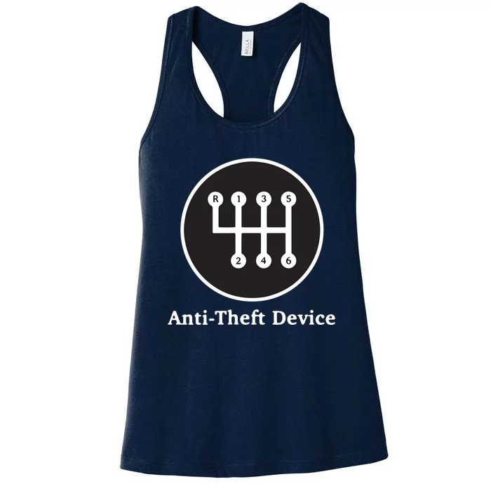 AntiTheft Device For Car Lovers Gearheads Women's Racerback Tank