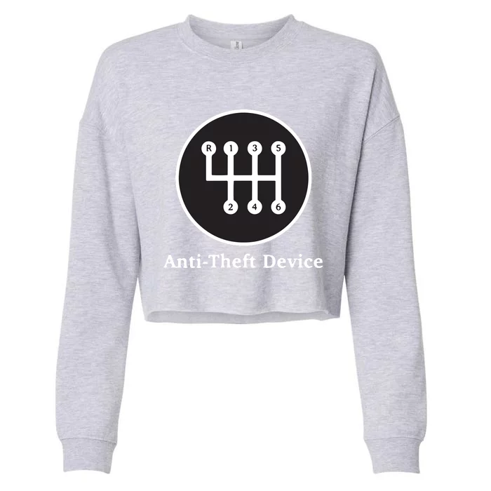 AntiTheft Device For Car Lovers Gearheads Cropped Pullover Crew