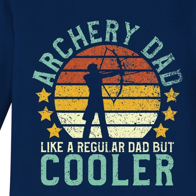 Archery Dad Funny Fathers Day Gift For Archer Bow Hunter Baby Long Sleeve Bodysuit