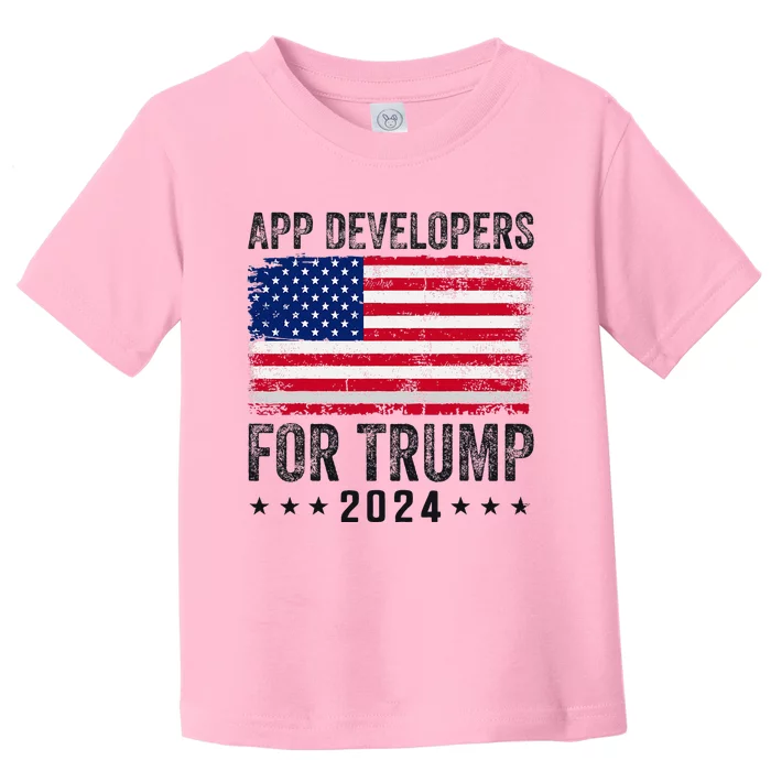 App Developers For Trump 2024 Toddler T-Shirt