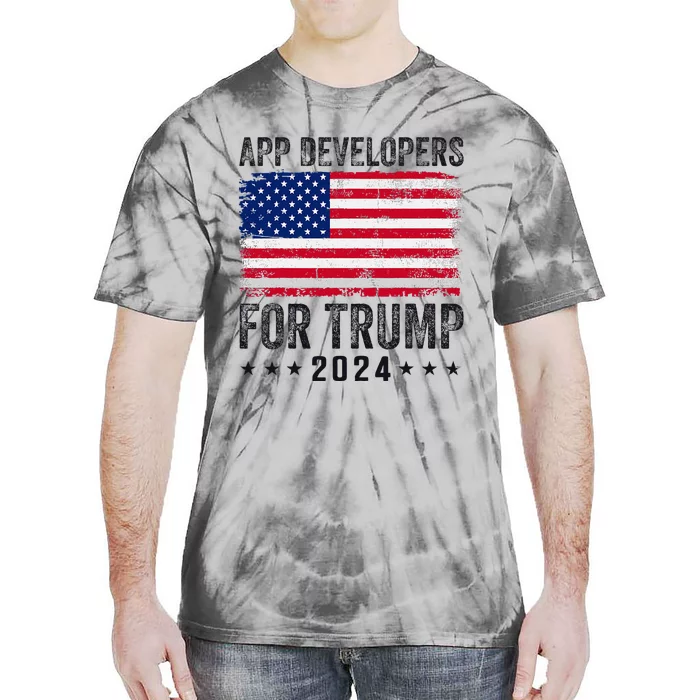 App Developers For Trump 2024 Tie-Dye T-Shirt