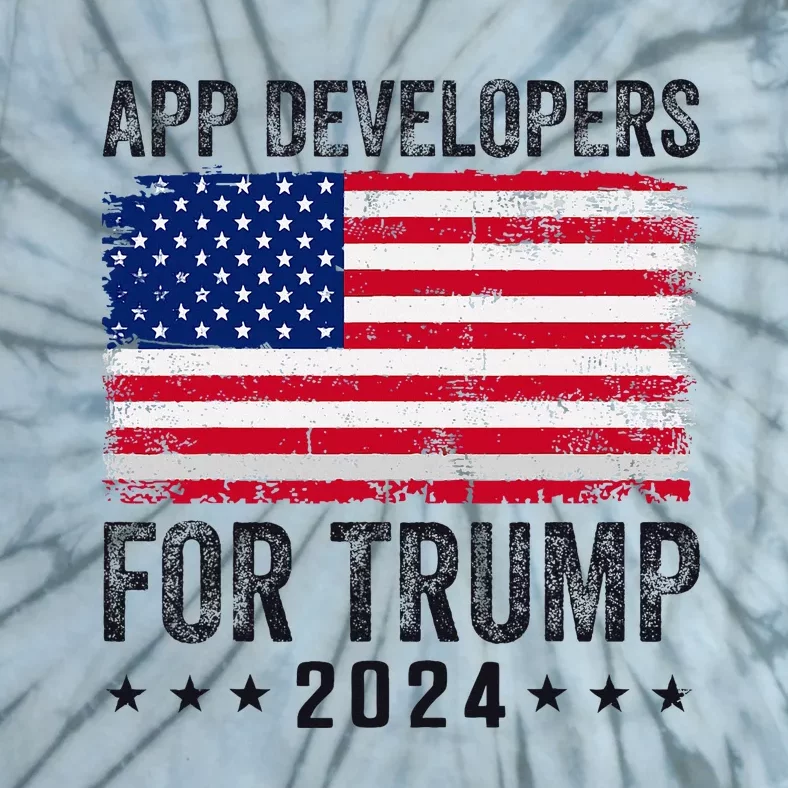 App Developers For Trump 2024 Tie-Dye T-Shirt