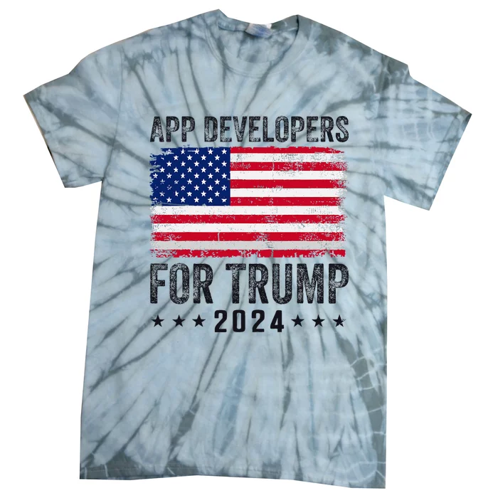 App Developers For Trump 2024 Tie-Dye T-Shirt