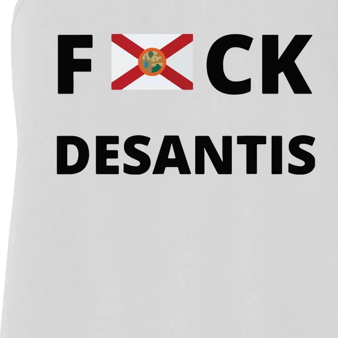 Anti Desantis Florida Ron Must Gone Anti Ron Desantis 2024 Women's Racerback Tank