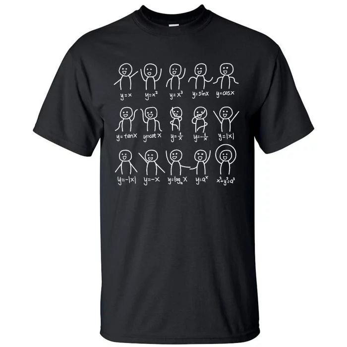 Algebra Dance Funny Graph Figures Math Equation Tall T-Shirt