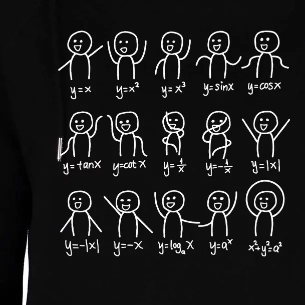 Algebra Dance Funny Graph Figures Math Equation Womens Funnel Neck Pullover Hood