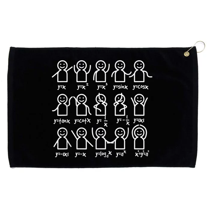 Algebra Dance Funny Graph Figures Math Equation Grommeted Golf Towel