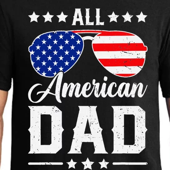 Allamerican Dad Funny Patriotic 4th Of July Pajama Set