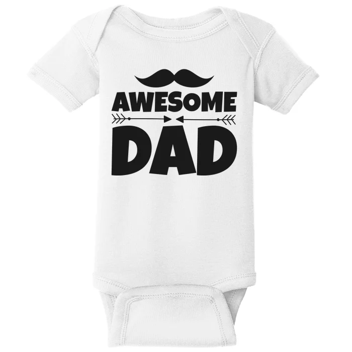 Awesome Dad Father's Day Gift Baby Bodysuit