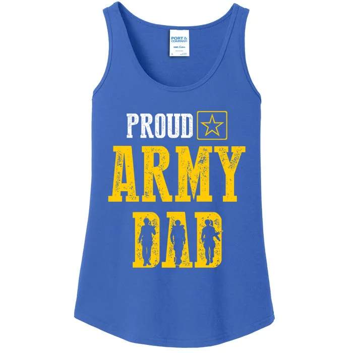 Army Dad Funny Gift Proud Army Dad Fathe'rs Day Meaningful Gift Ladies Essential Tank