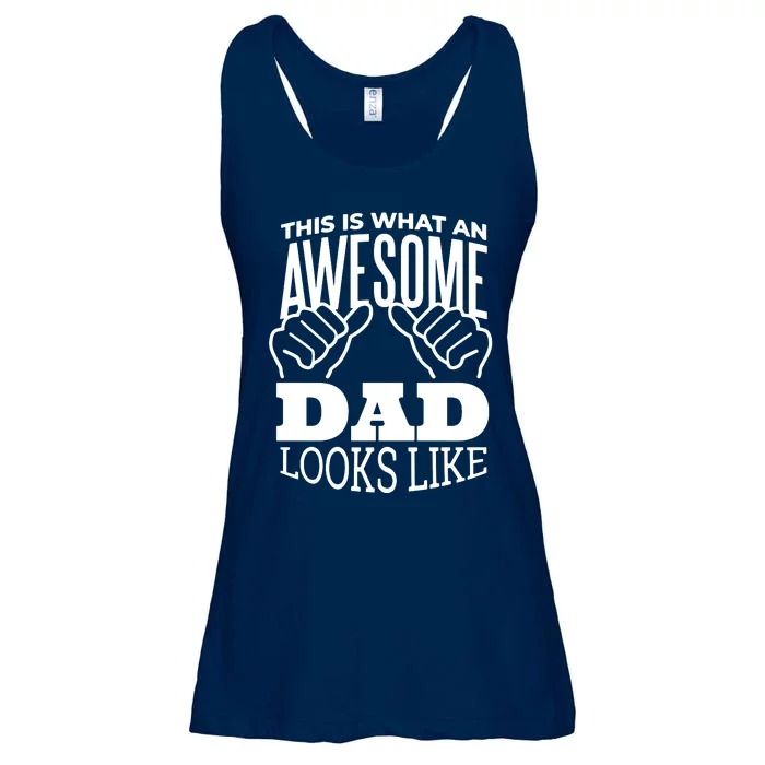 Awesome Dad Fathers Day Ladies Essential Flowy Tank