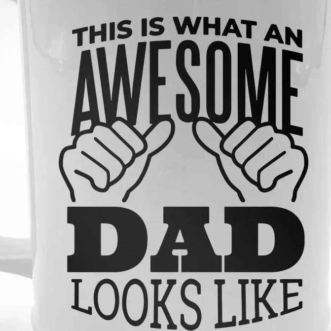 Awesome Dad Fathers Day Front & Back Beer Stein