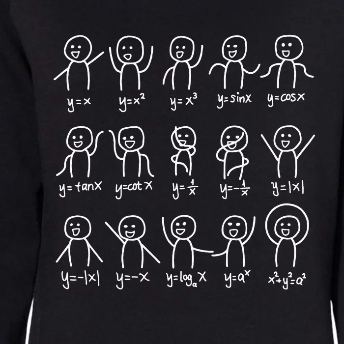 Algebra Dance Funny Graph Figures Math Equation Womens California Wash Sweatshirt