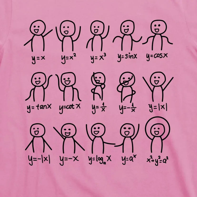 Algebra Dance Funny Graph Figures Math Equation T-Shirt