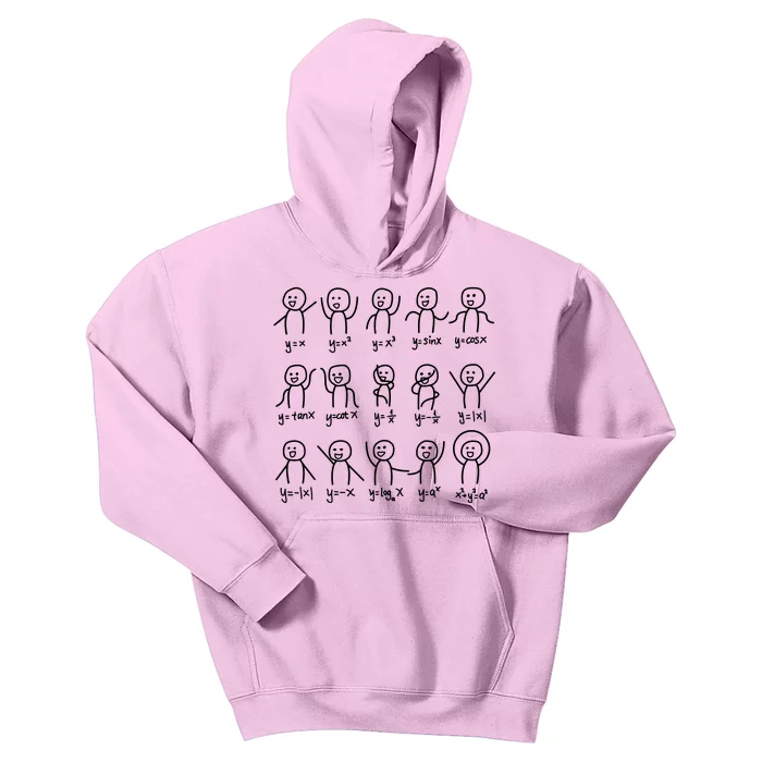 Algebra Dance Funny Graph Figures Math Equation Kids Hoodie