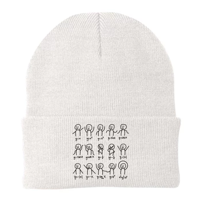 Algebra Dance Funny Graph Figures Math Equation Knit Cap Winter Beanie