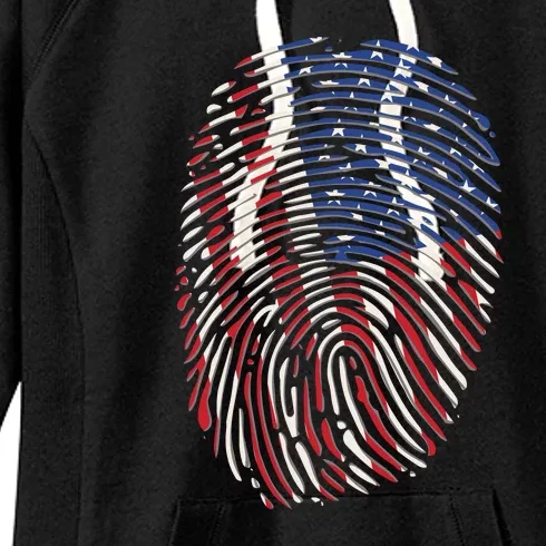 American DNA Fingerprint Women's Fleece Hoodie