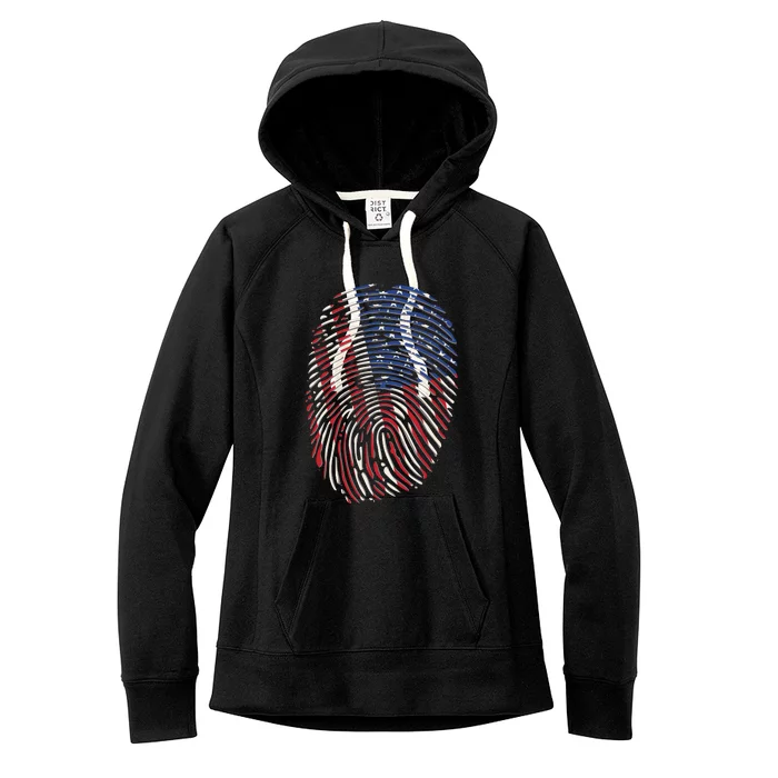 American DNA Fingerprint Women's Fleece Hoodie