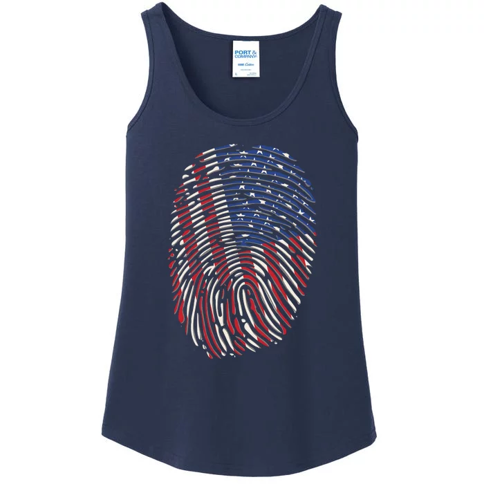 American DNA Fingerprint Ladies Essential Tank