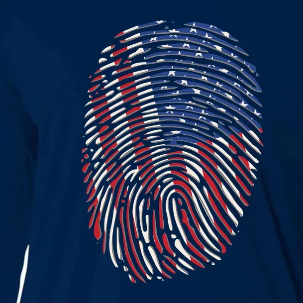 American DNA Fingerprint Cooling Performance Long Sleeve Crew