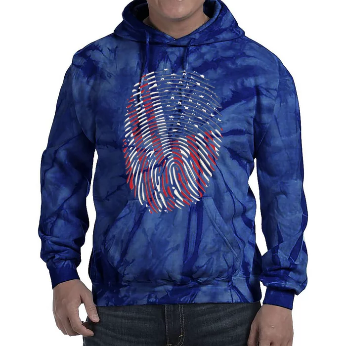 American DNA Fingerprint Tie Dye Hoodie