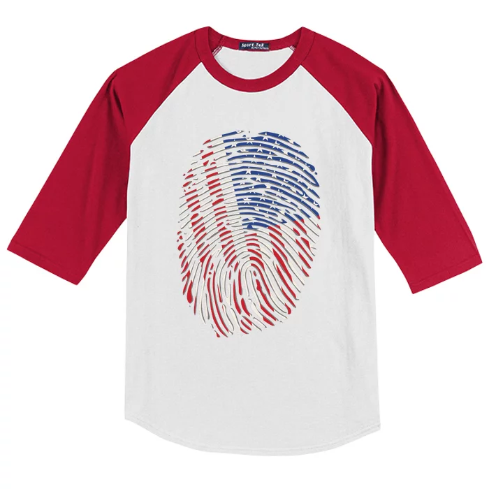 American DNA Fingerprint Kids Colorblock Raglan Jersey