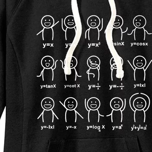 Algebra Dance Funny Graph Figures Math Equation Teacher Women's Fleece Hoodie