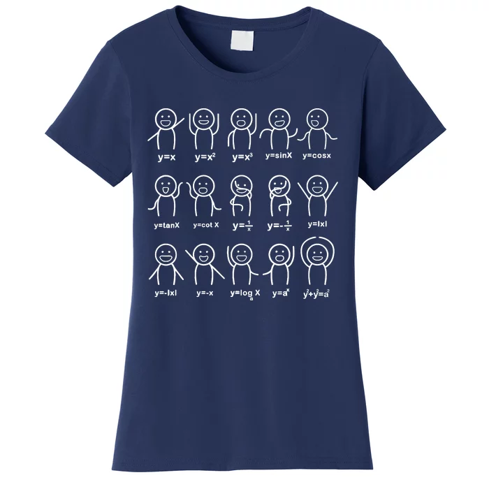 Algebra Dance Funny Graph Figures Math Equation Teacher Women's T-Shirt