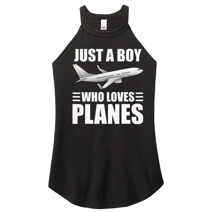 Airplane Design For Plane Aviation Pilot Women’s Perfect Tri Rocker Tank