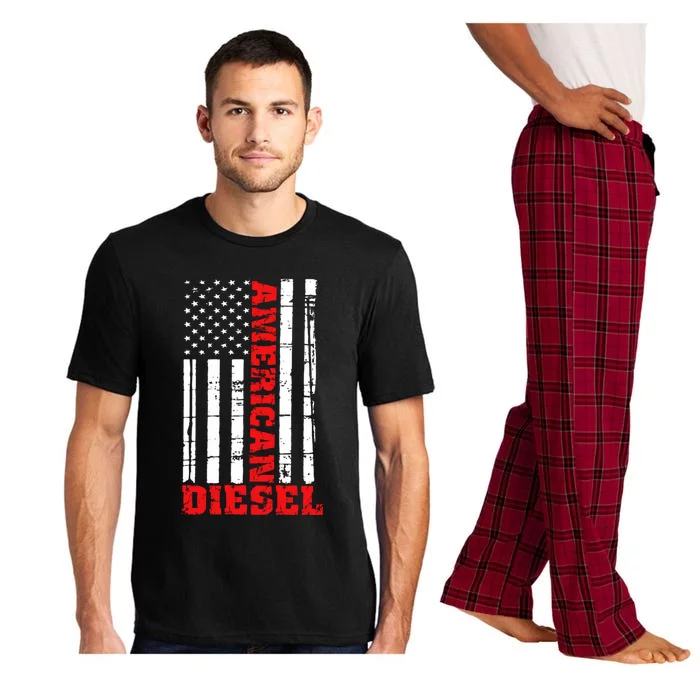 American Diesel Flag Hoodie Truck Turbo Brothers Pajama Set