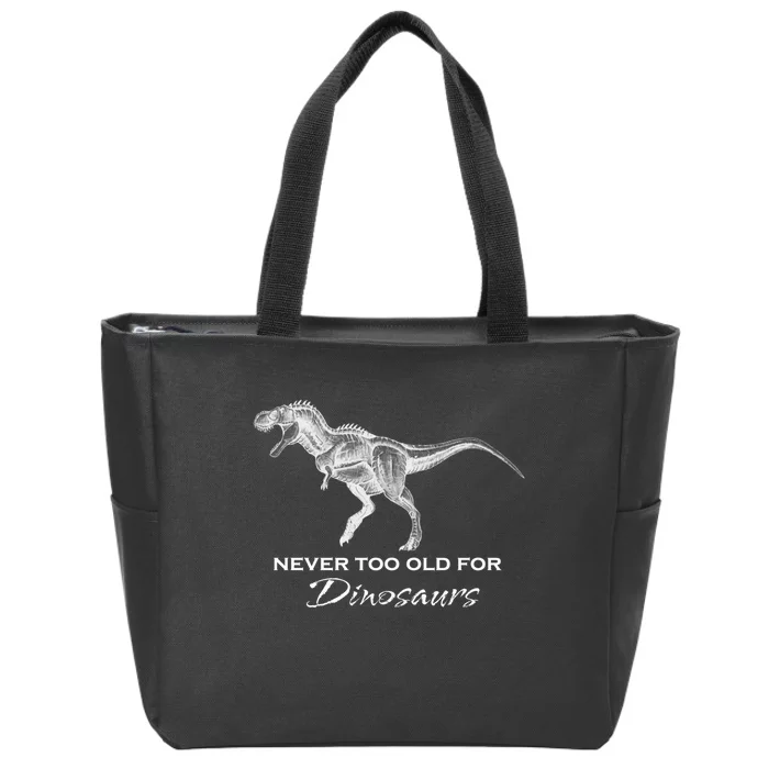 Adult Dinosaur - Funny Dinosaur Zip Tote Bag